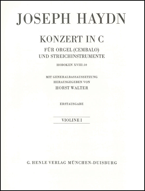 Haydn: Organ (Harpsichord) Concerto, Hob. XVIII:10