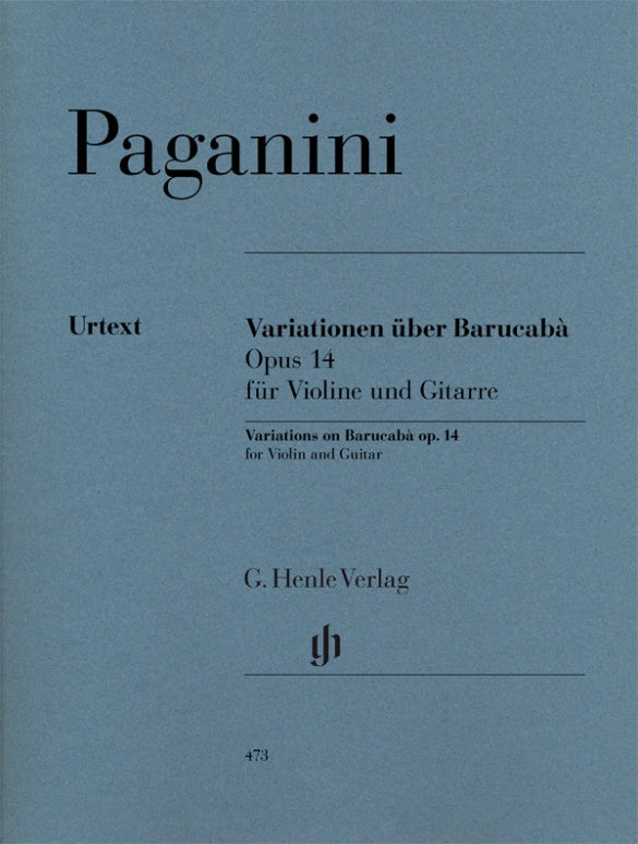 Paganini: Variations on Barucabá, Op. 14