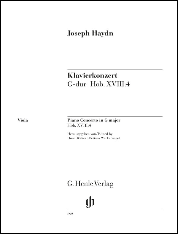 Haydn: Piano Concerto in G Major, Hob. XVIII:4