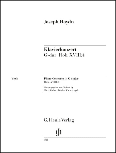 Haydn: Piano Concerto in G Major, Hob. XVIII:4