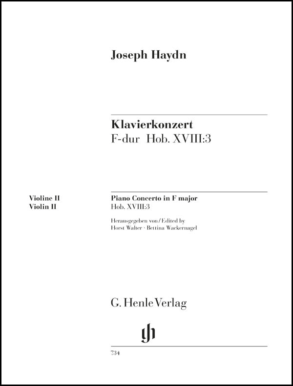 Haydn: Piano Concerto in F Major, Hob. XVIII:3