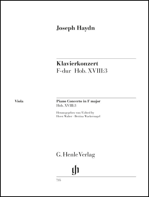 Haydn: Piano Concerto in F Major, Hob. XVIII:3