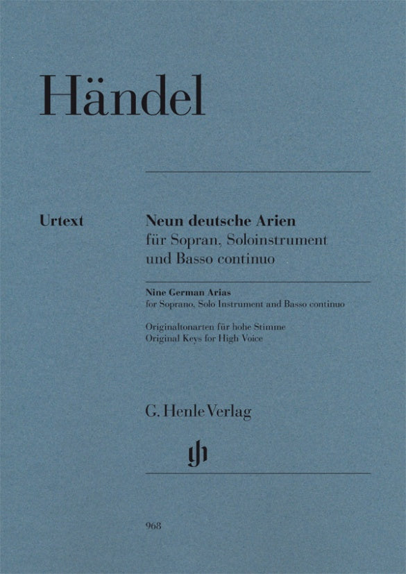 Handel: 9 German Arias