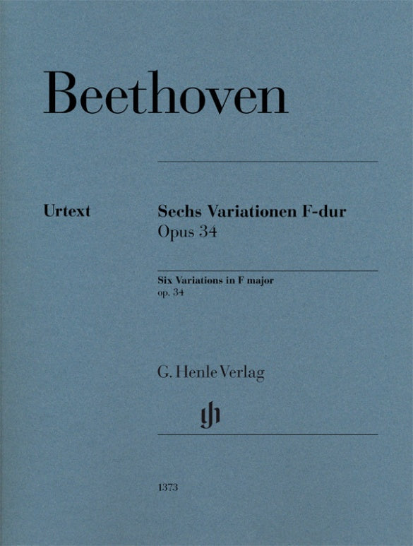 Beethoven: 6 Variations in F Major, Op. 34