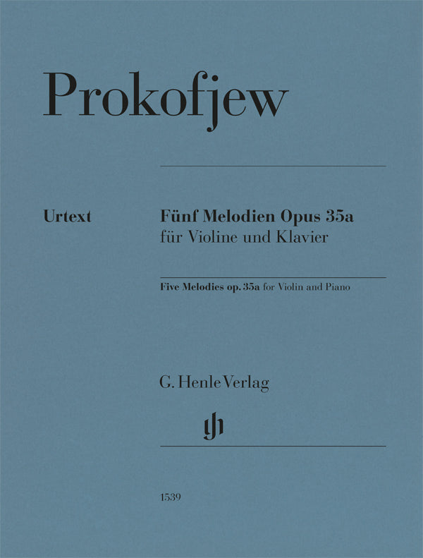 Prokofiev: Five Melodies, Op. 35a