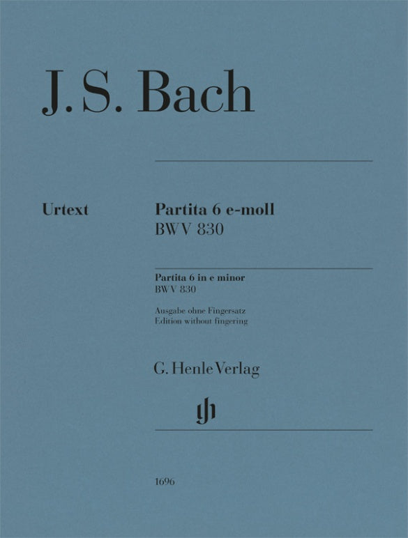 Bach: Partita No. 6 in E Minor, BWV 830