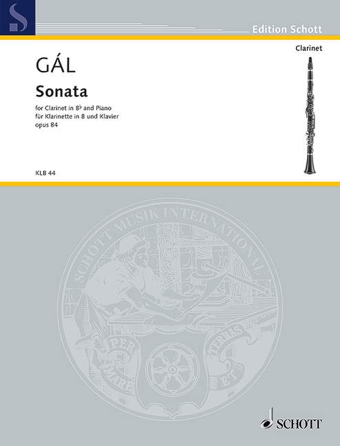 Gál: Clarinet Sonata, Op. 84