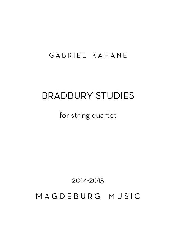 Kahane: Bradbury Studies