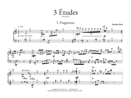 S.C. Kim: 3 Etudes