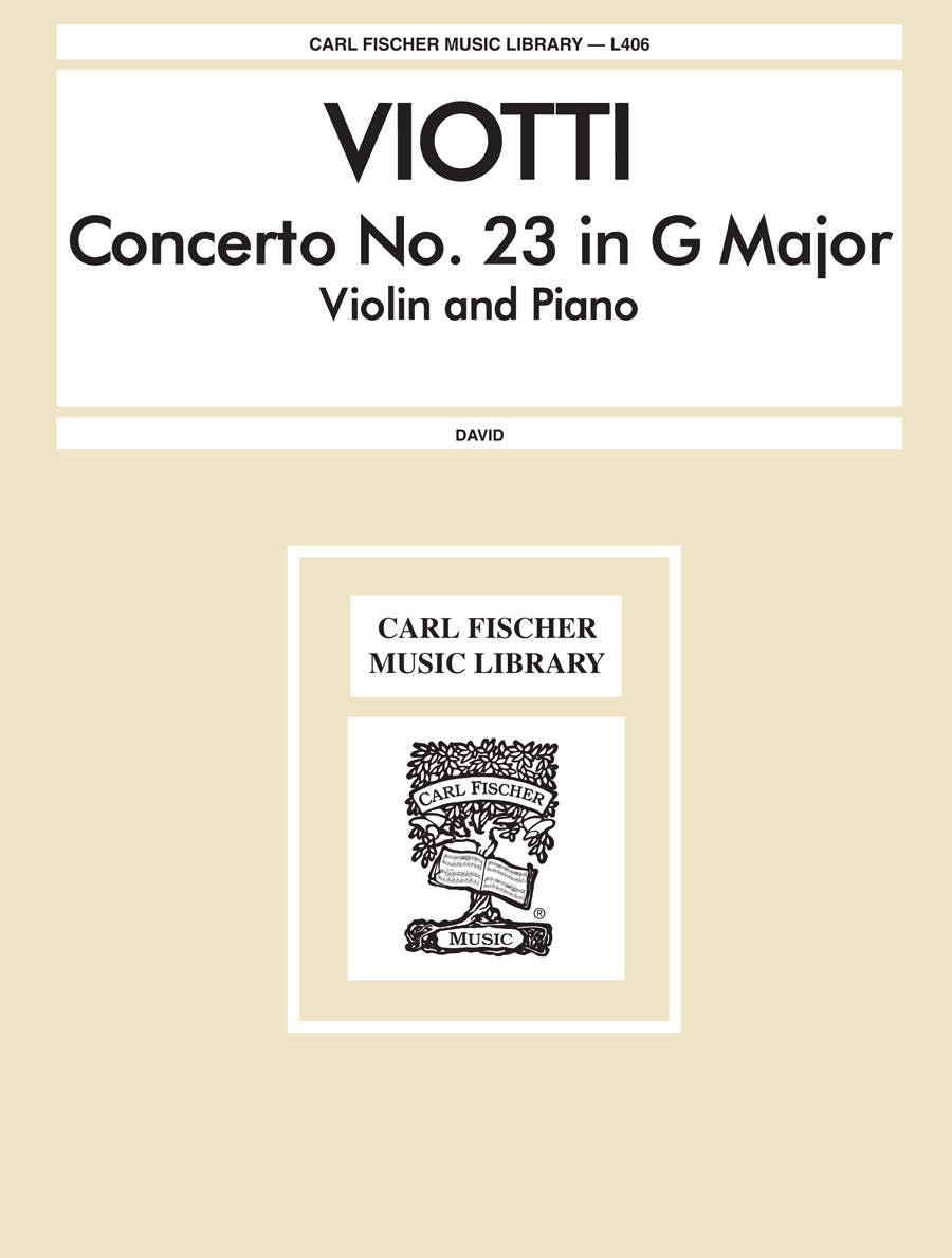 Viotti: Violin Concerto No. 23 in G Major