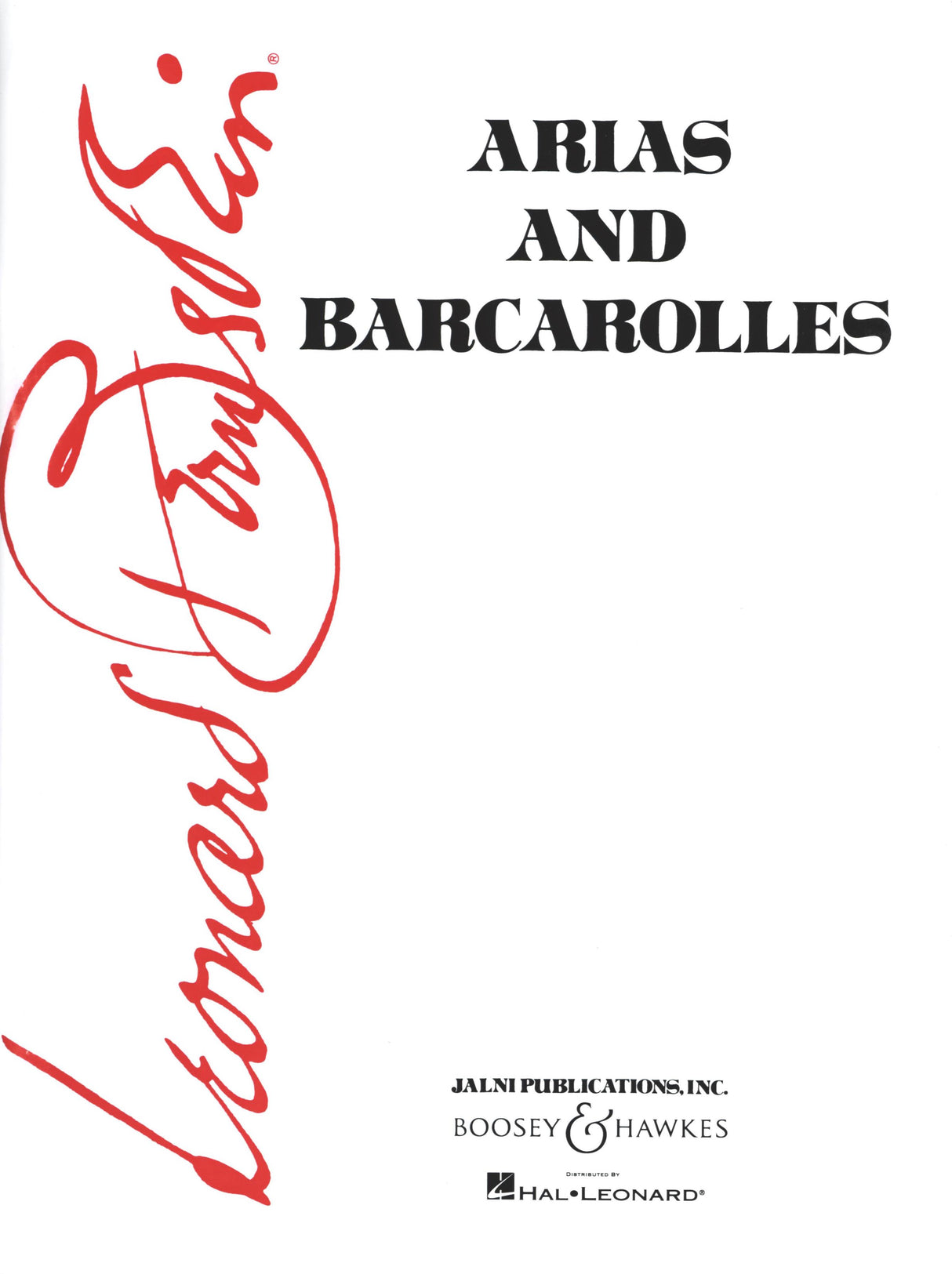 Bernstein: Arias and Barcarolles