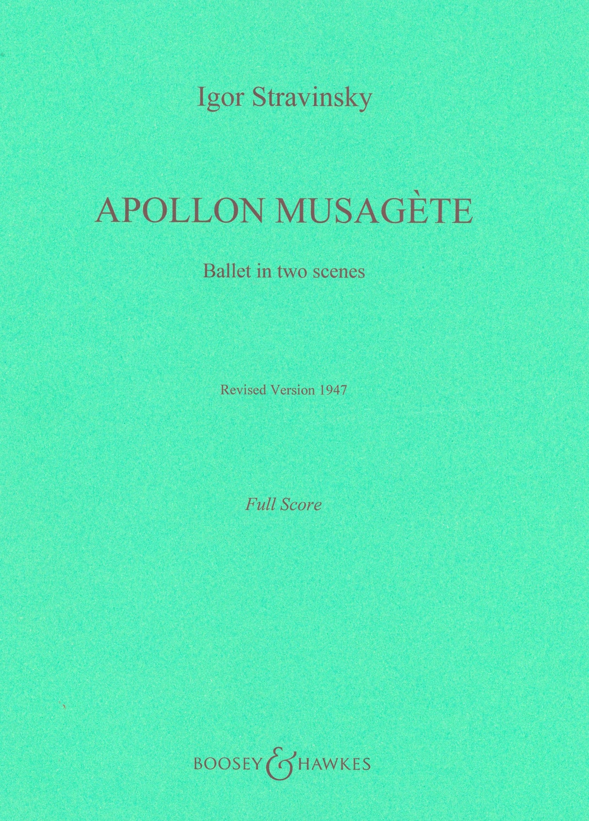 Stravinsky: Apollon Musagète