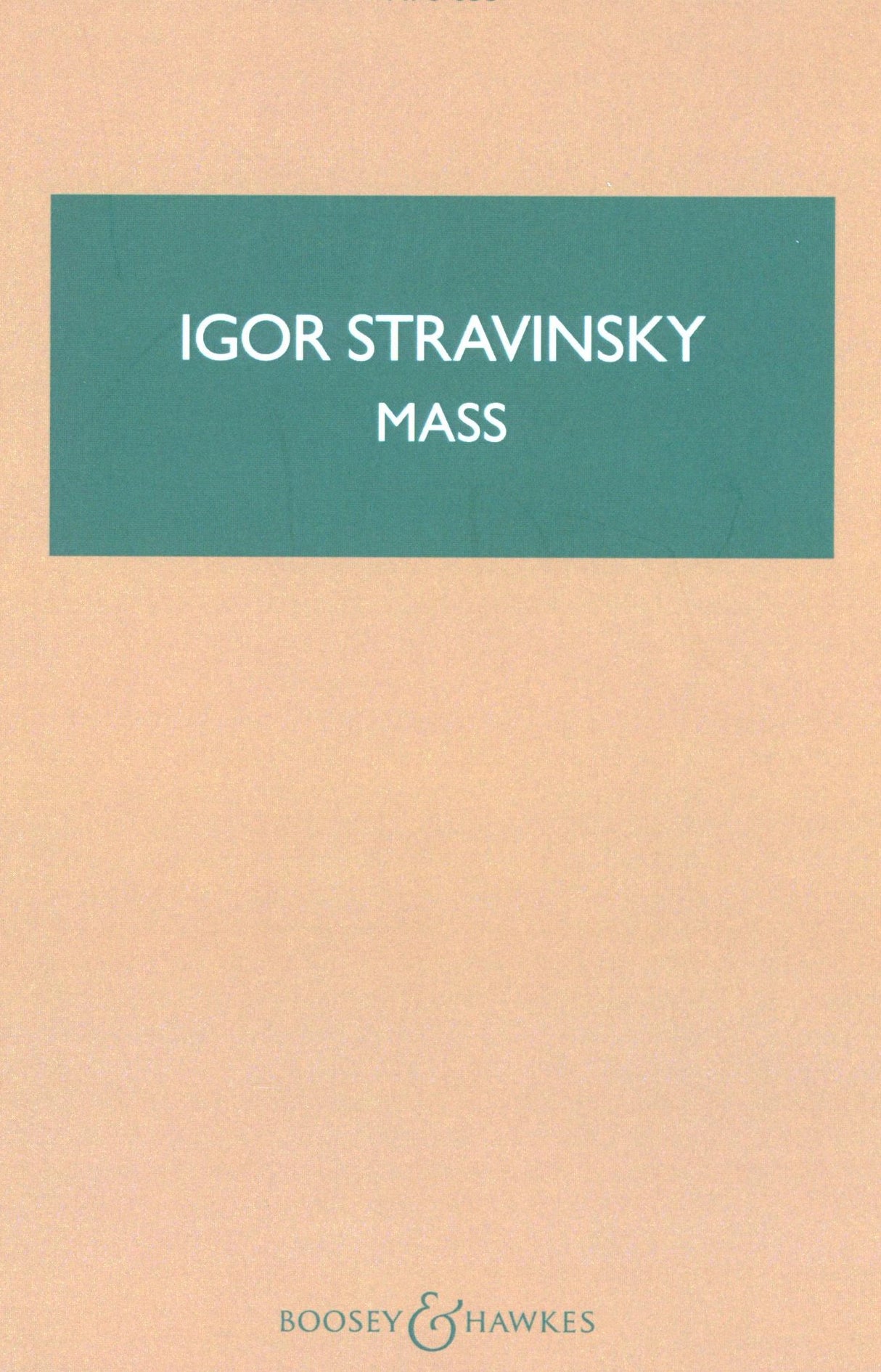 Stravinsky: Mass