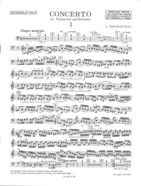 Khachaturian: Cello Concerto