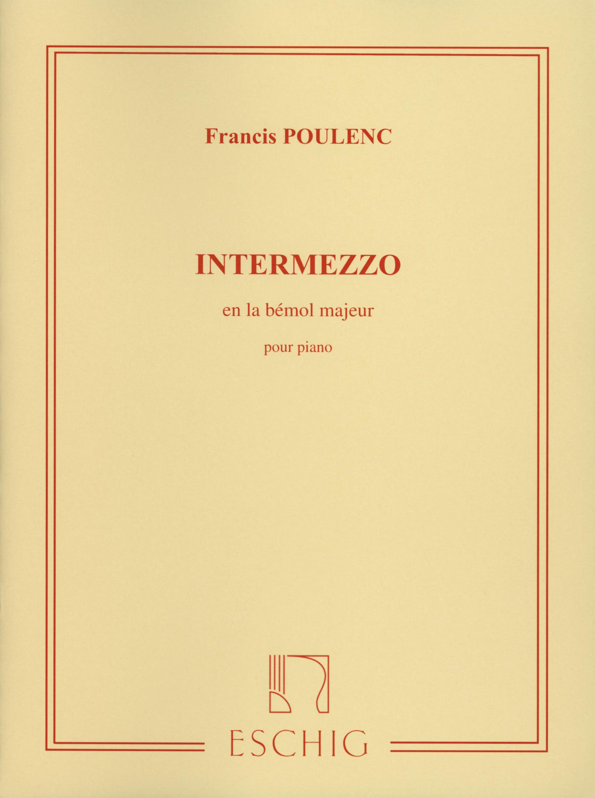 Poulenc: Intermezzo in A-flat Major