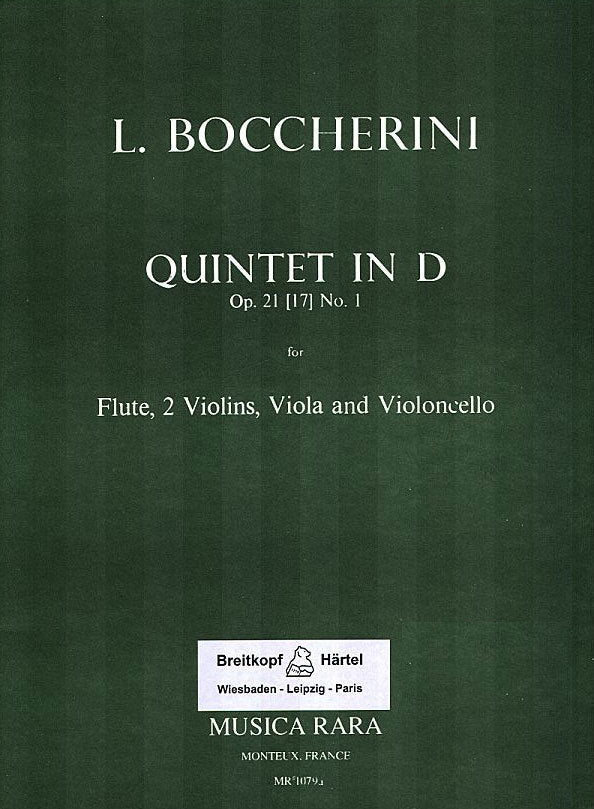 Boccherini: Flute Quintet in D Major, G 419