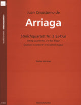 Arriaga: String Quartet No. 3 in E-flat Major