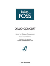 Foss: Cello Concert