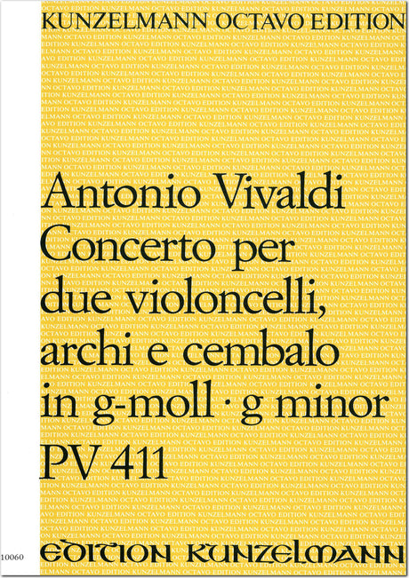 Vivaldi: Concerto for 2 Cellos in G Minor, RV 531