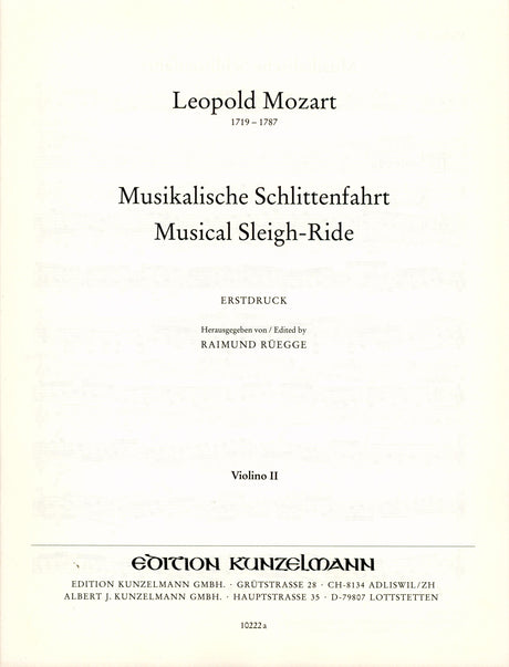 L. Mozart: Musikalische Schlittenfahrt