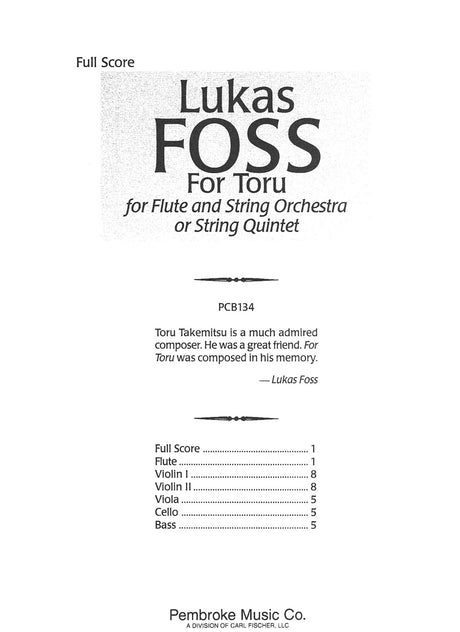 Foss: For Toru