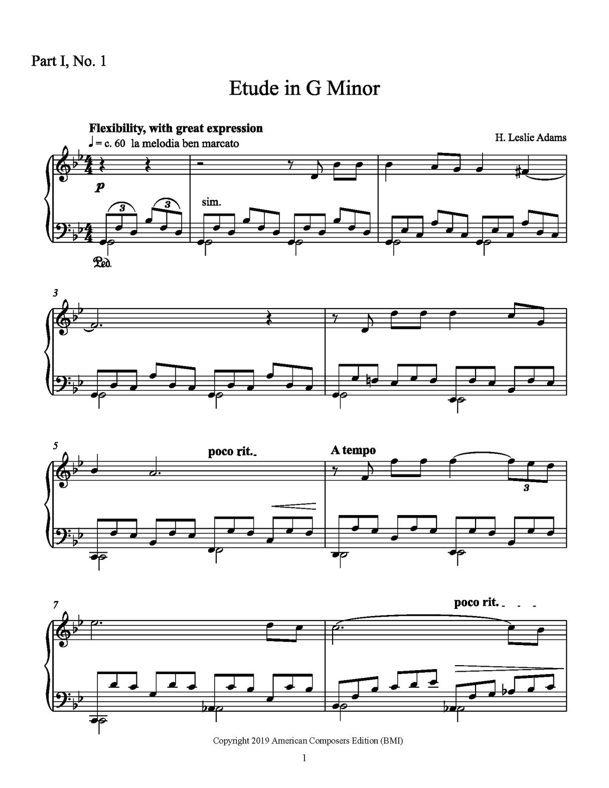 Adams: Etudes for Piano (Nos. 1-12) - Volume 1