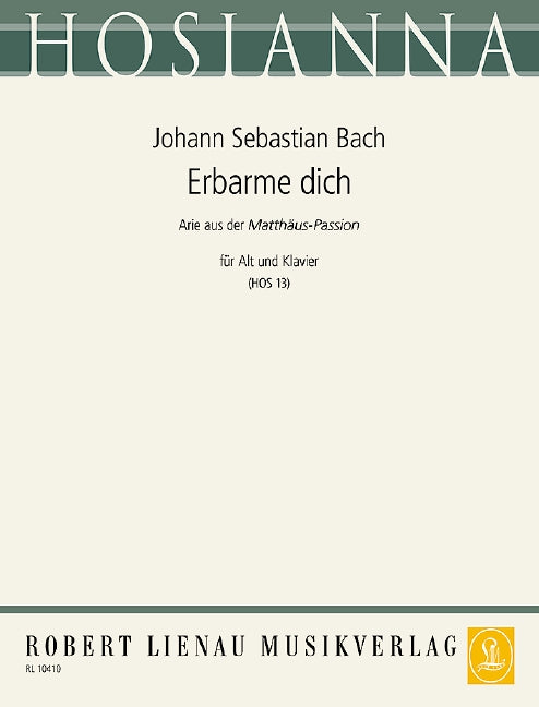 Bach: Erbarme dich (Aria from St. Matthew Passion, BWV 244)