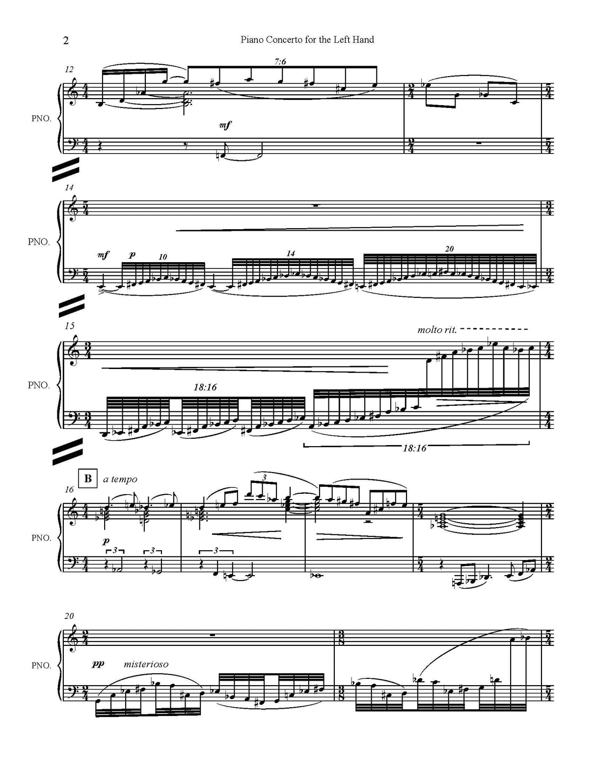 Richardson: Piano Concerto for the Left Hand