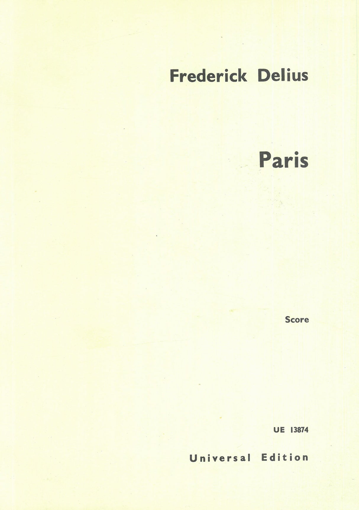 Delius: Paris