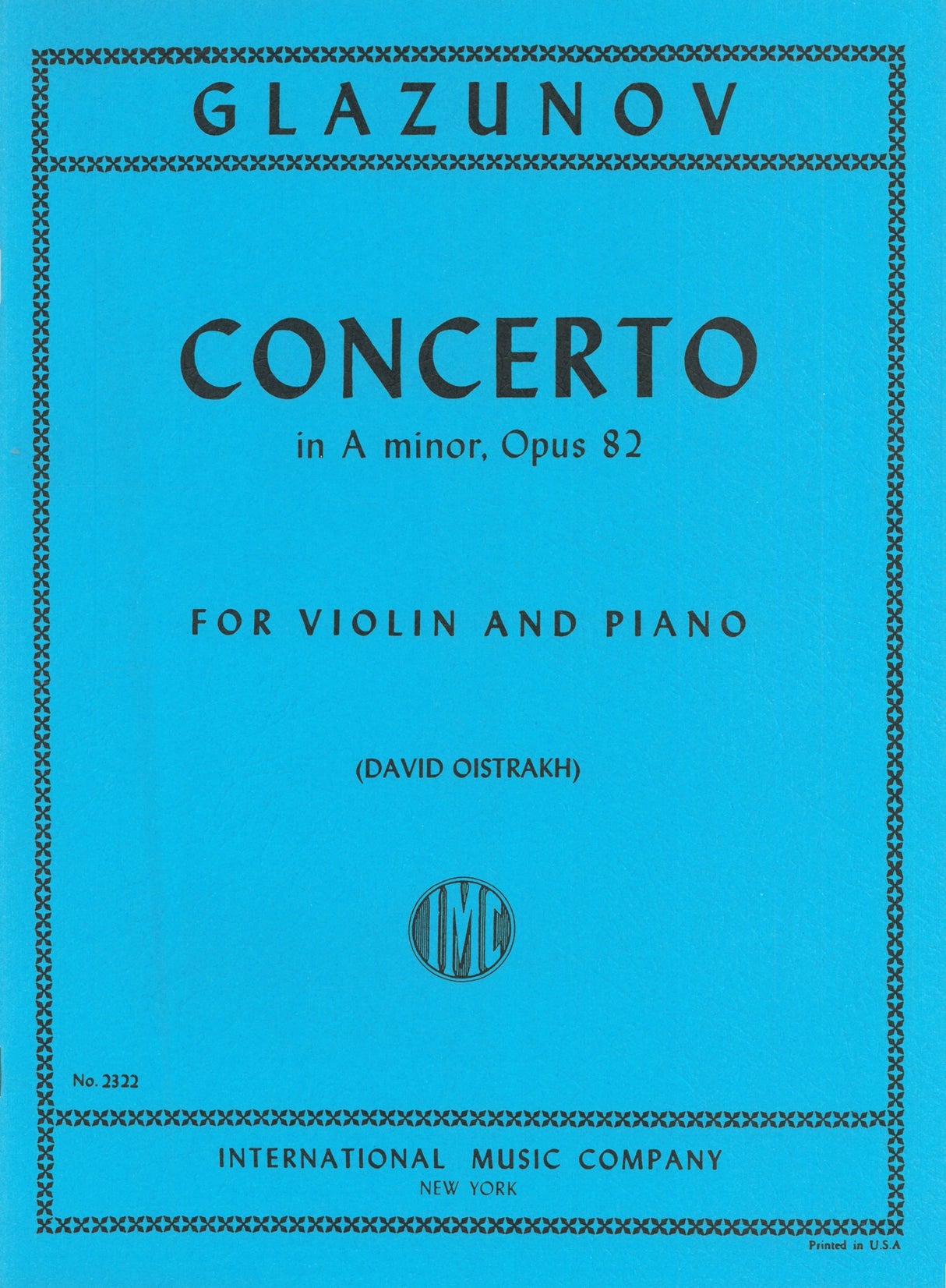 Glazunov: Violin Concerto in A Minor, Op. 82 – Ficks Music