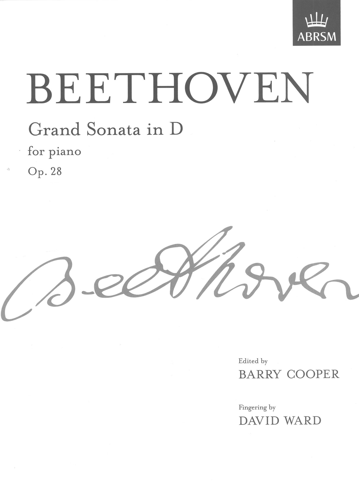 Beethoven: Piano Sonata No. 15 in D Major, Op. 28