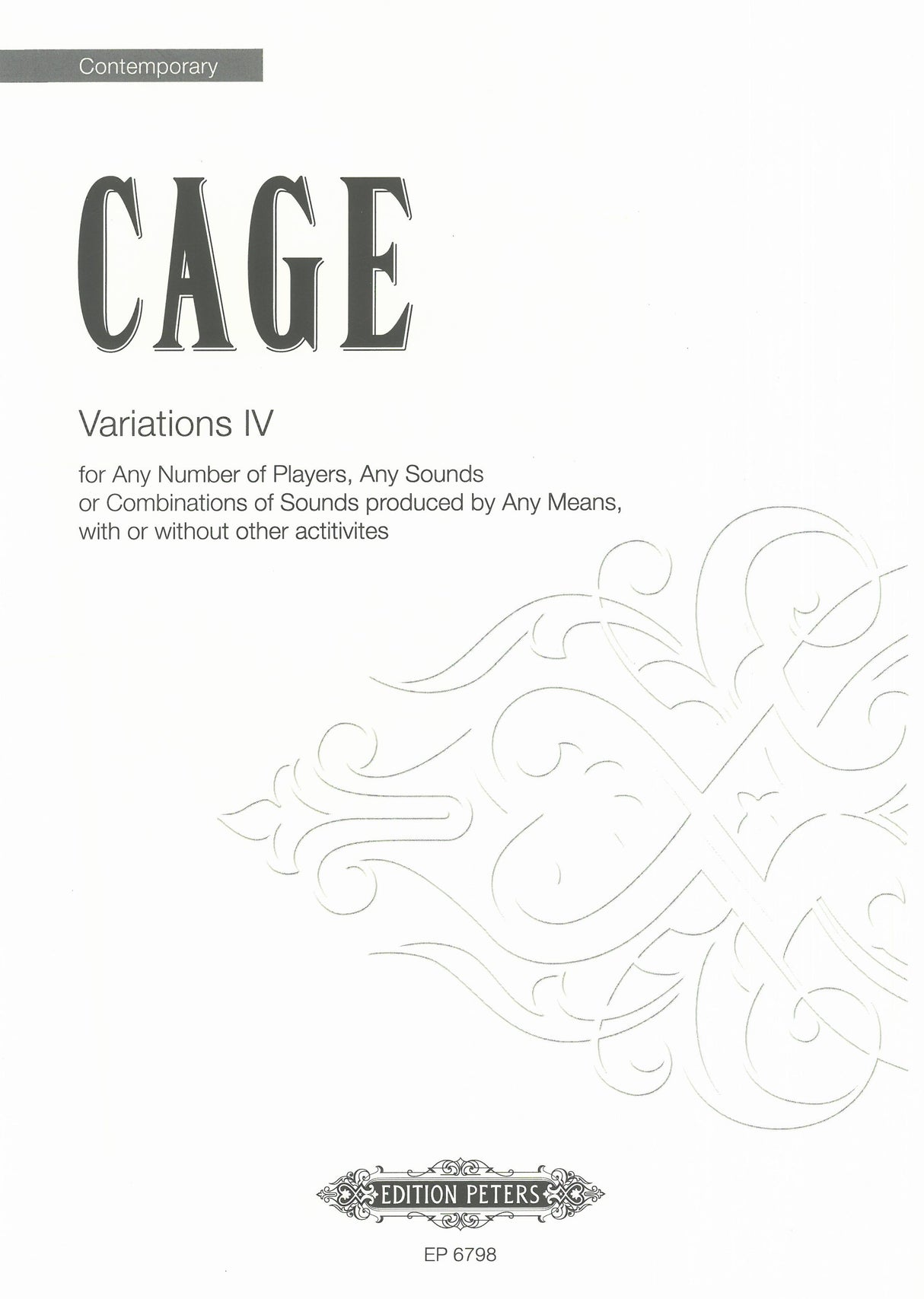 Cage: Variations IV (1963)