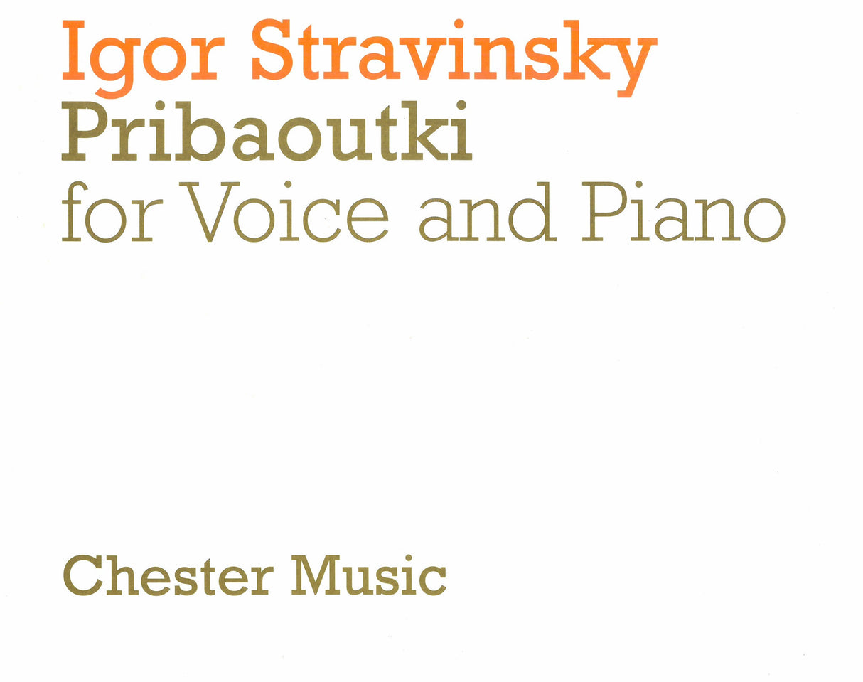 Stravinsky: Pribaoutki