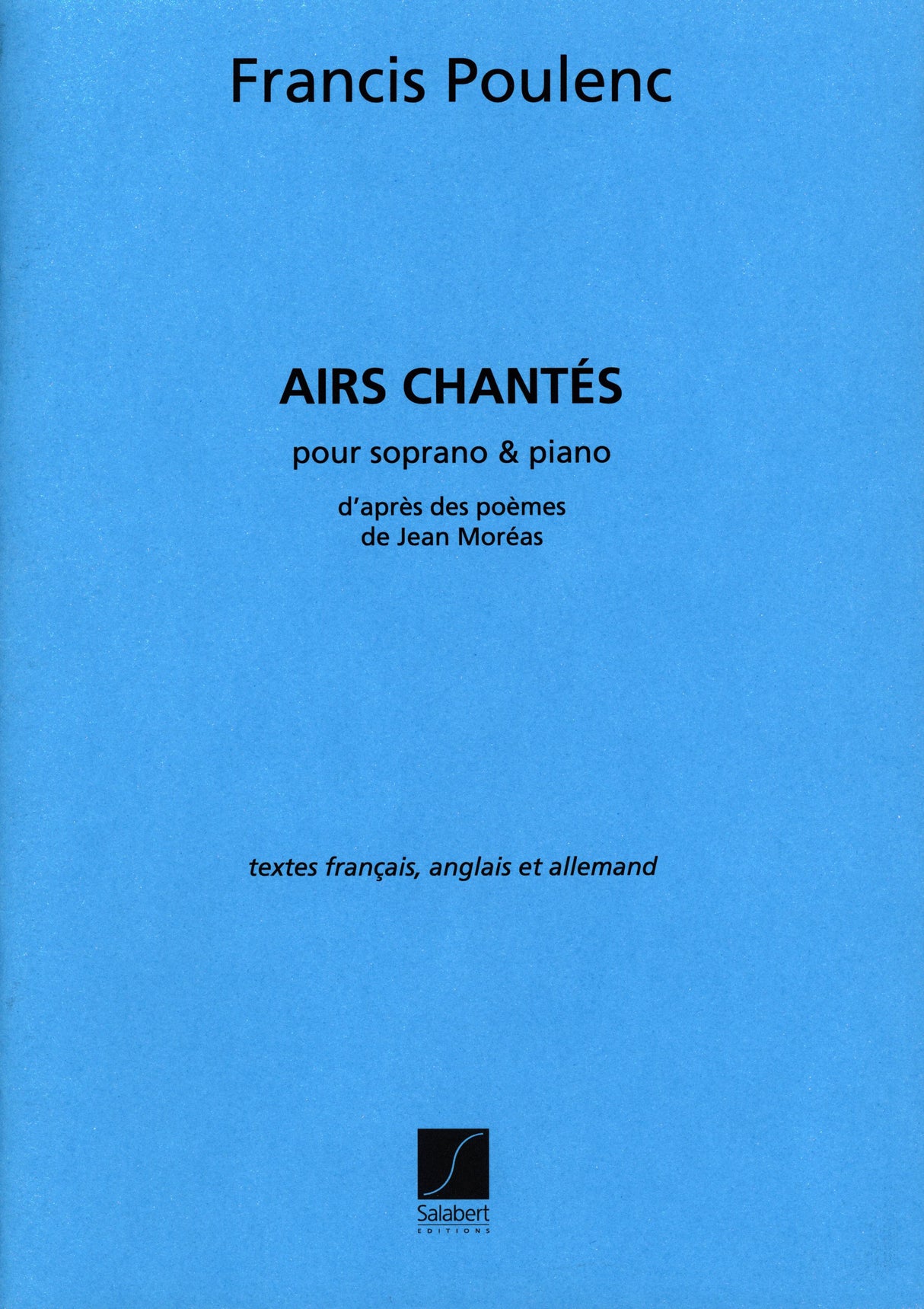 Poulenc: Airs chantés