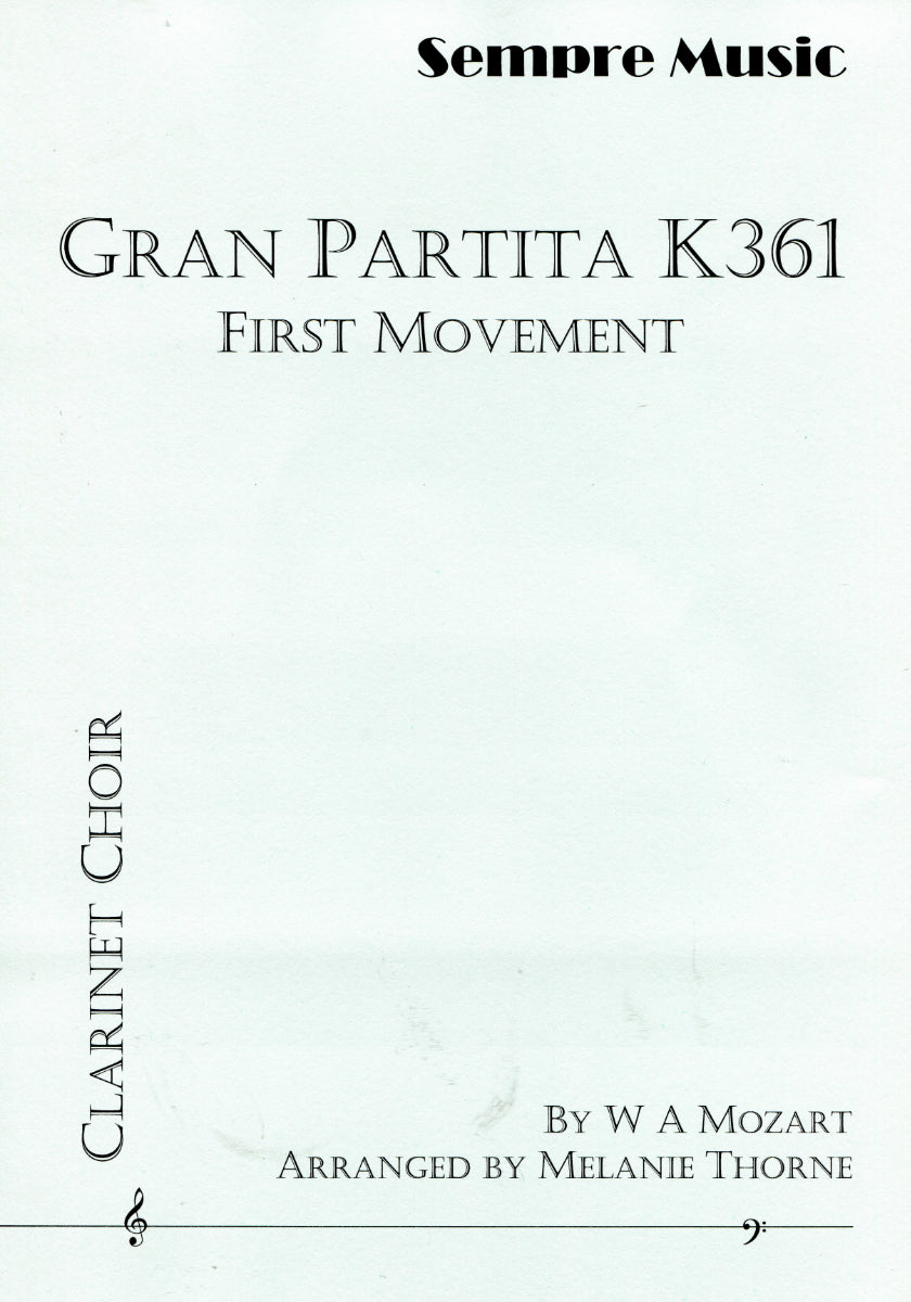 Mozart: 1st Movement of Gran Partita, K. 361 (arr. for clarinet choir)