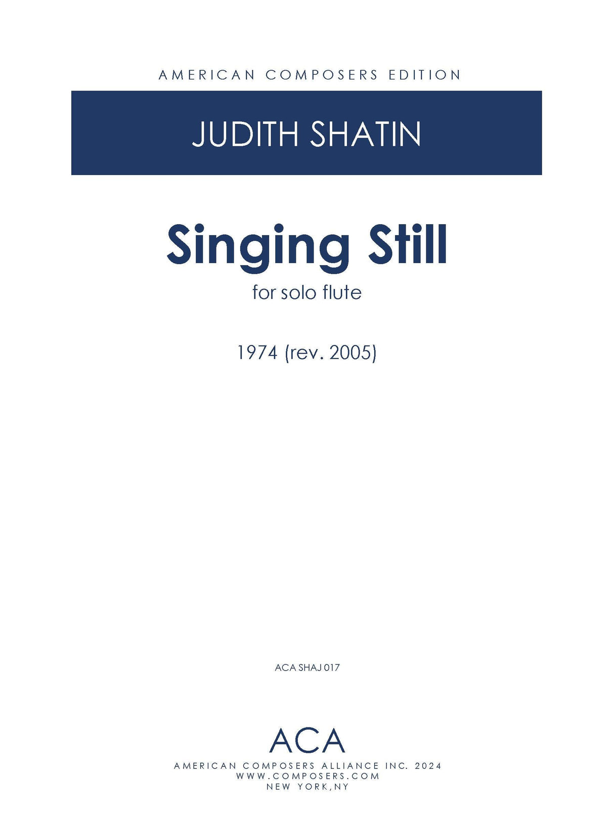 Shatin: Singing Still