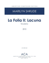 Shrude: La Folia II: Lacuna