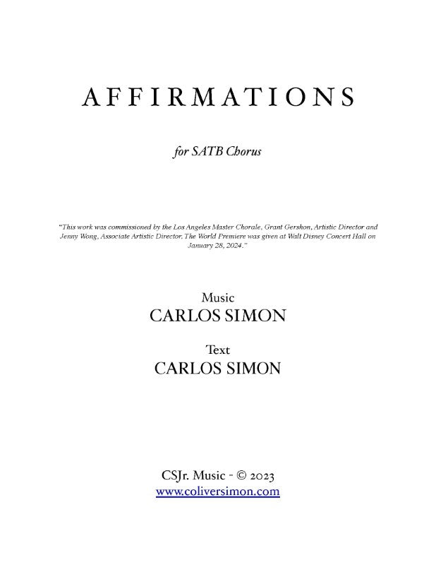 Simon: Affirmations