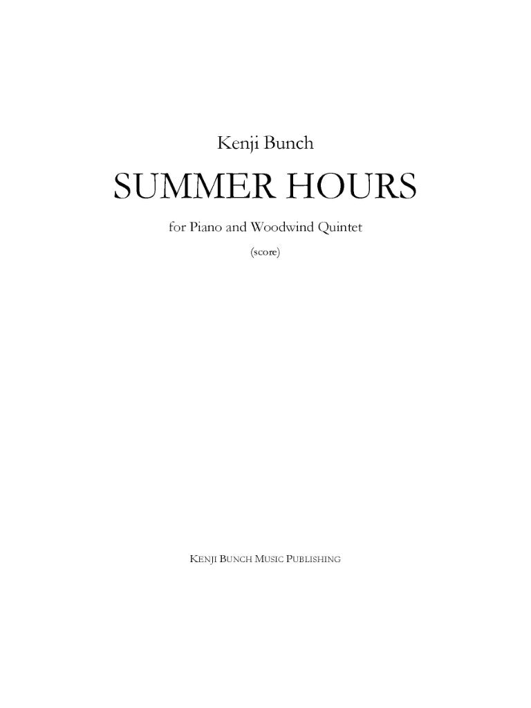 Bunch: Summer Hours