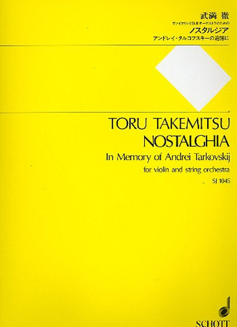 Takemitsu: Nostalghia