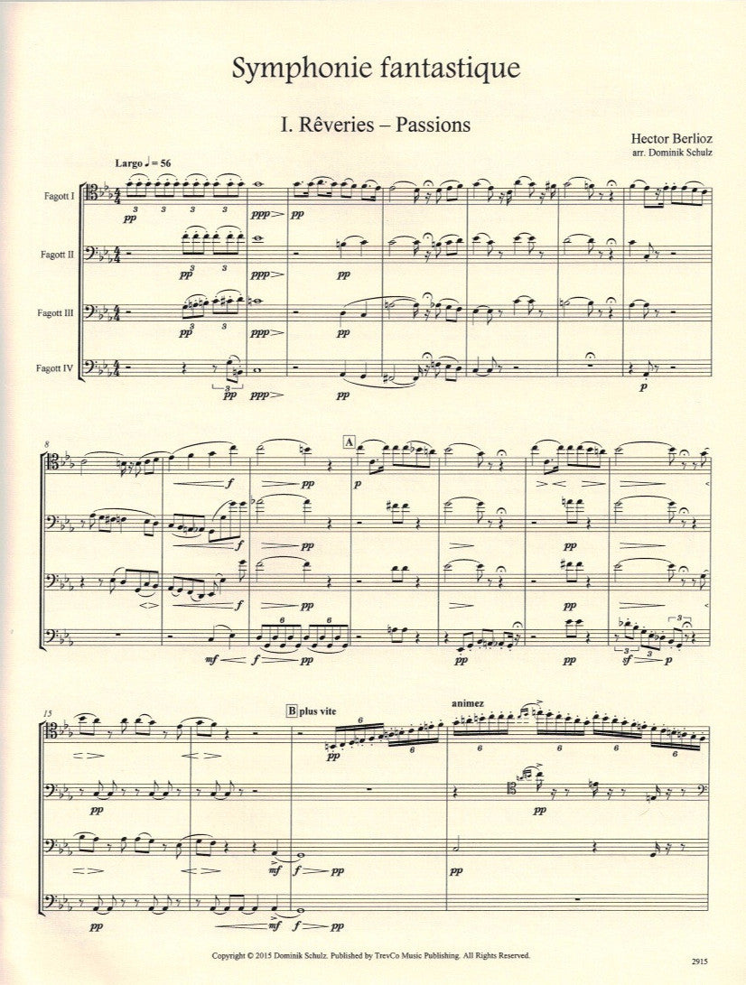 Berlioz: Symphonie fantastique (arr. for 4 bassoons)