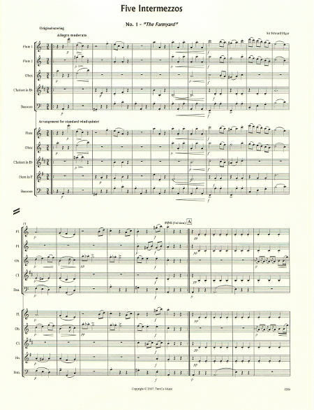 Elgar: 5 Intermezzos, Op. 6, No. 3 (Original Instruments & arr. for Wind Quintet)