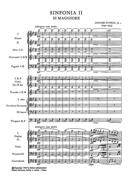 Dvořák: Symphony No. 2 in B-flat Major, B. 12, Op. 4