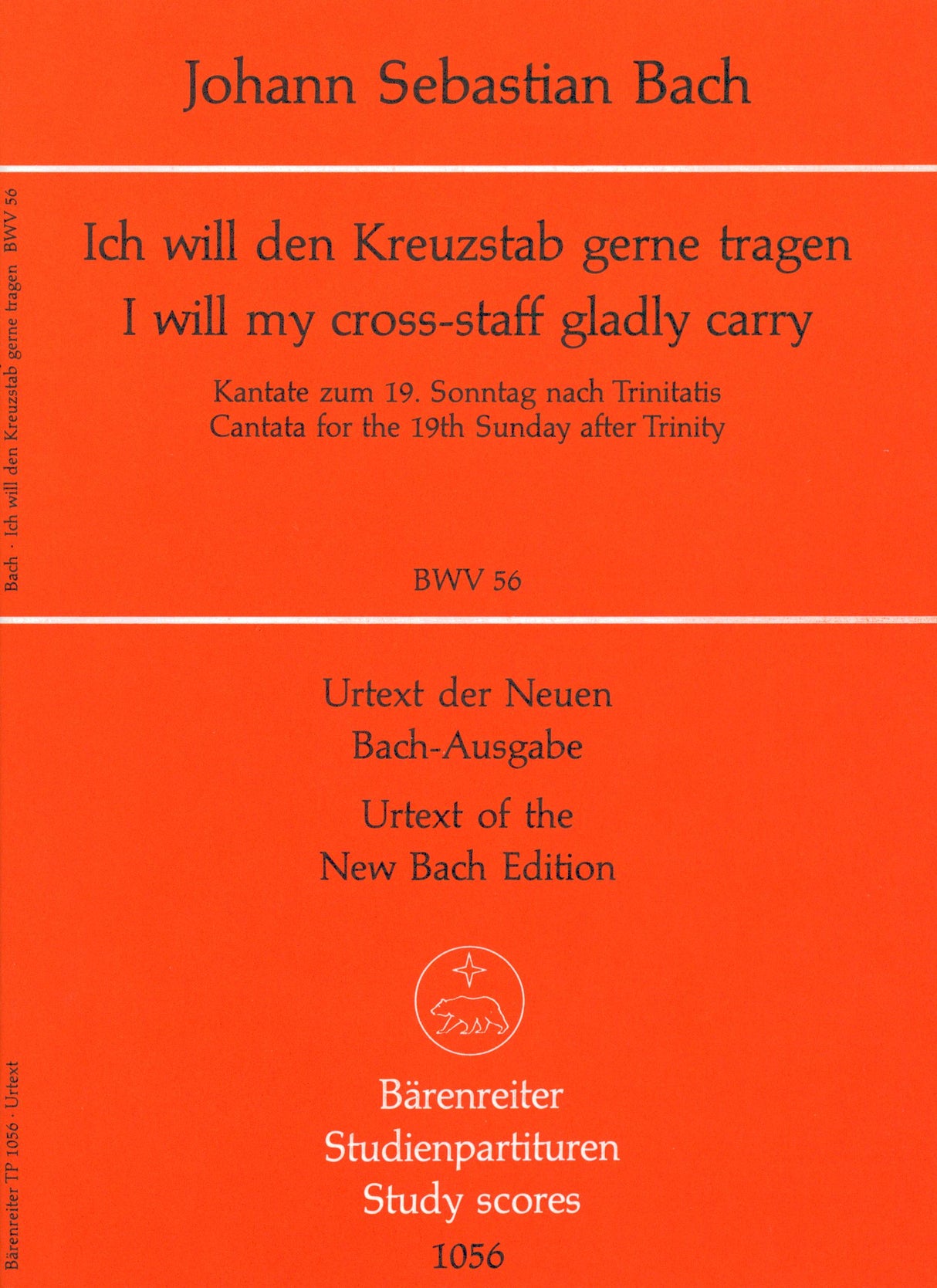 Bach: Ich will den Kreuzstab gerne tragen, BWV 56