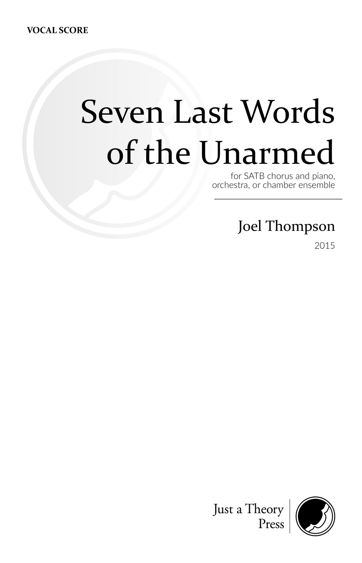 Thompson: Seven Last Words of the Unarmed