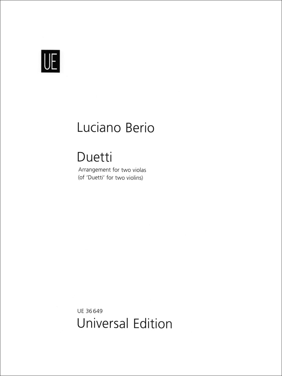 Berio: Duetti (arr. for 2 violas)