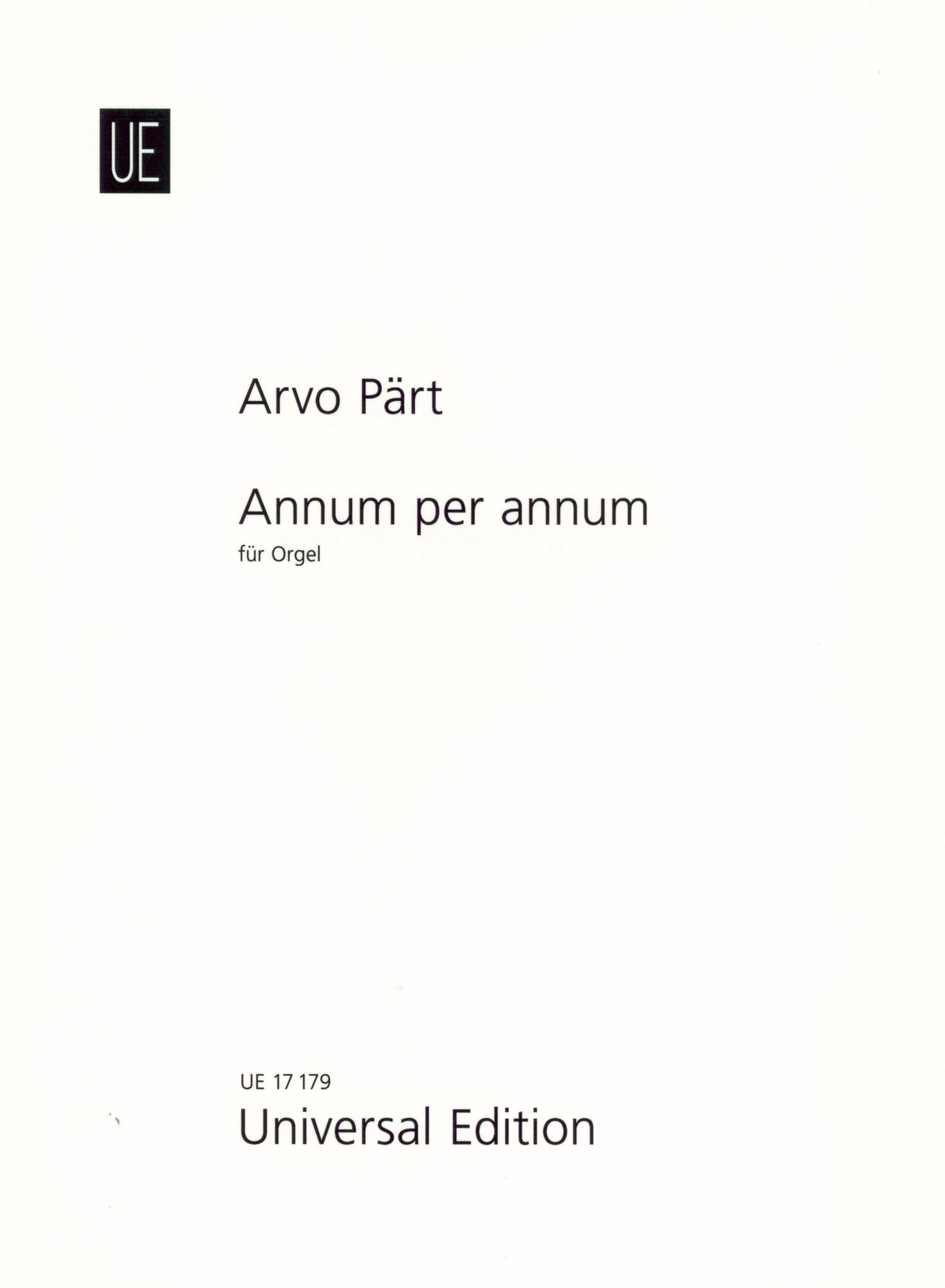 Pärt: Annum per annum