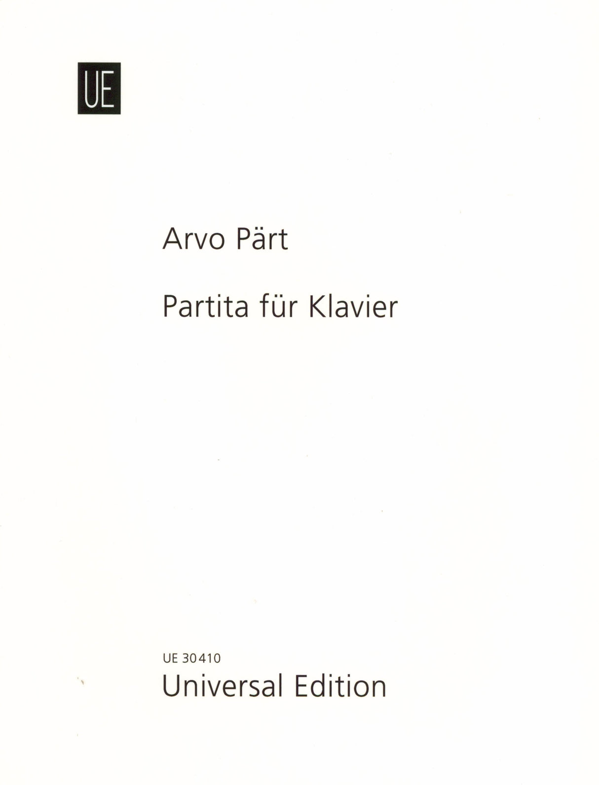 Pärt: Partita, Op. 2