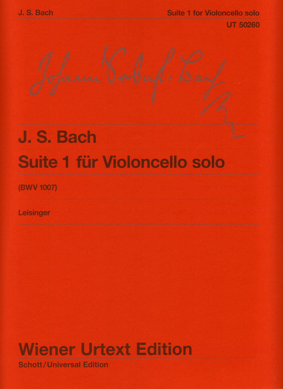 Bach: Cello Suite No. 1 in G Major, BWV 1007