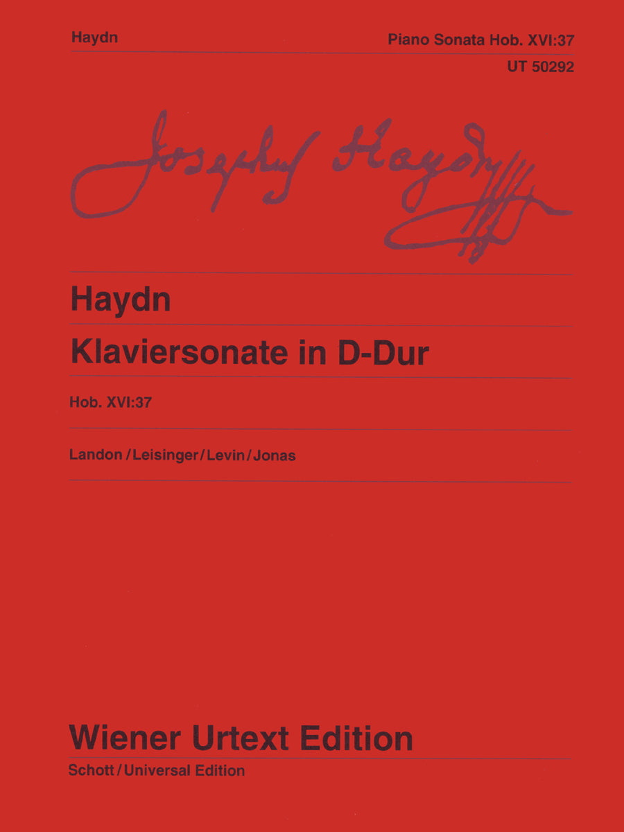 Haydn: Piano Sonata in D Major, Hob. XVI:37